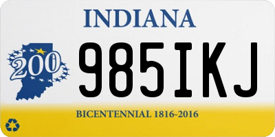 IN license plate 985IKJ