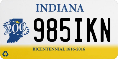 IN license plate 985IKN