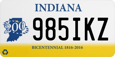 IN license plate 985IKZ