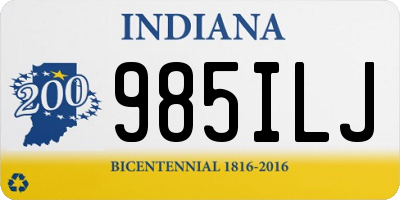 IN license plate 985ILJ