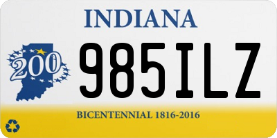 IN license plate 985ILZ