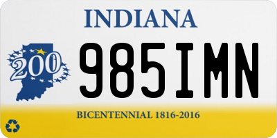 IN license plate 985IMN