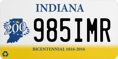 IN license plate 985IMR