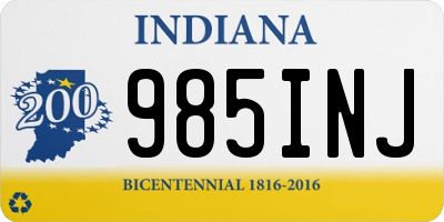 IN license plate 985INJ