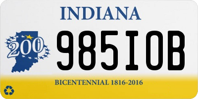 IN license plate 985IOB