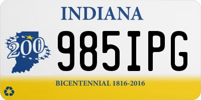 IN license plate 985IPG