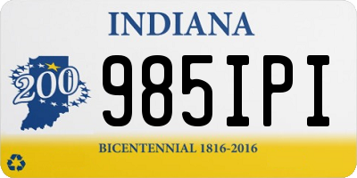 IN license plate 985IPI