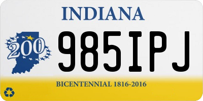 IN license plate 985IPJ