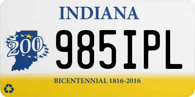 IN license plate 985IPL