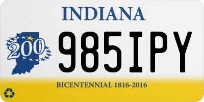 IN license plate 985IPY