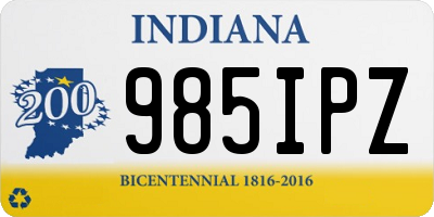 IN license plate 985IPZ