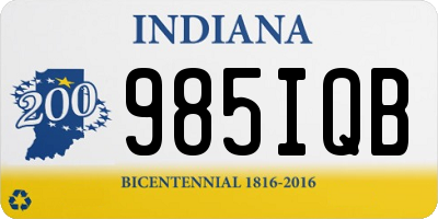 IN license plate 985IQB