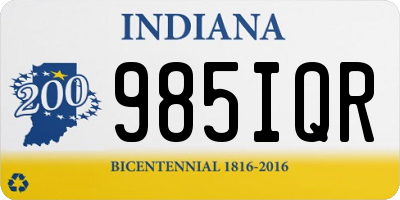 IN license plate 985IQR