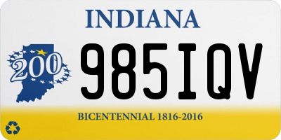IN license plate 985IQV