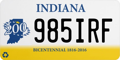 IN license plate 985IRF