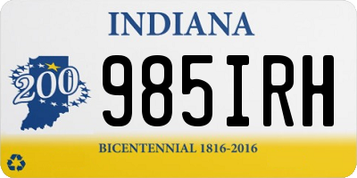 IN license plate 985IRH