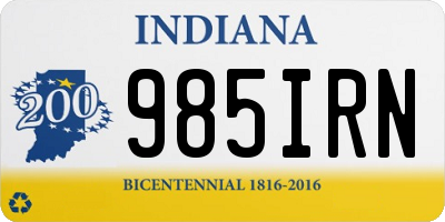 IN license plate 985IRN
