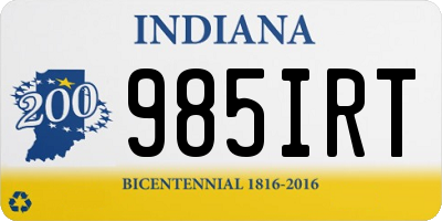 IN license plate 985IRT