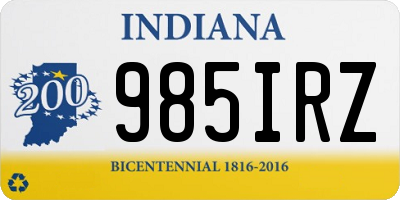 IN license plate 985IRZ