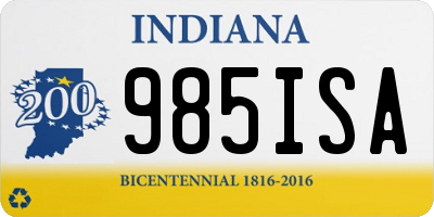 IN license plate 985ISA
