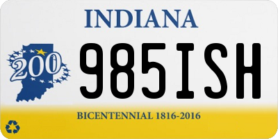 IN license plate 985ISH