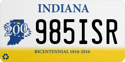 IN license plate 985ISR