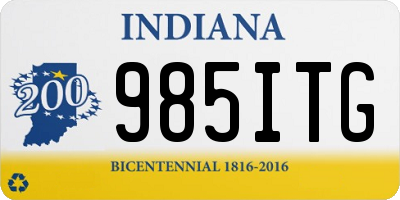 IN license plate 985ITG
