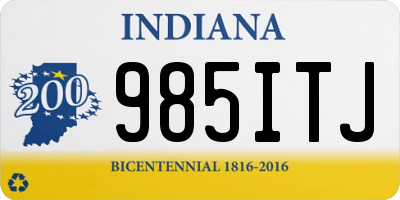 IN license plate 985ITJ