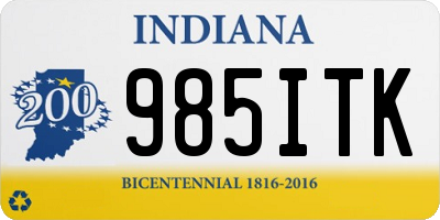 IN license plate 985ITK