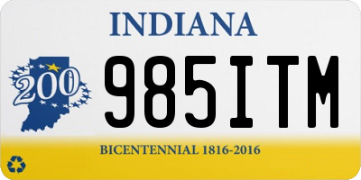 IN license plate 985ITM