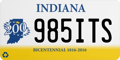IN license plate 985ITS