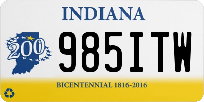 IN license plate 985ITW