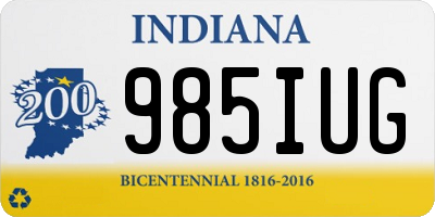 IN license plate 985IUG