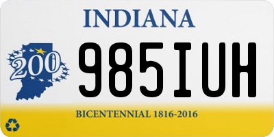 IN license plate 985IUH