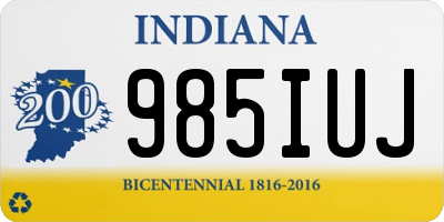 IN license plate 985IUJ