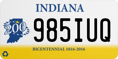 IN license plate 985IUQ