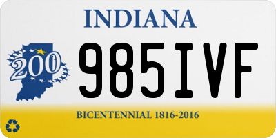 IN license plate 985IVF