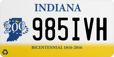 IN license plate 985IVH