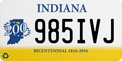 IN license plate 985IVJ