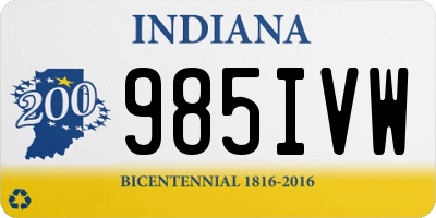 IN license plate 985IVW
