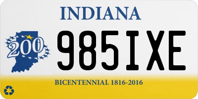 IN license plate 985IXE