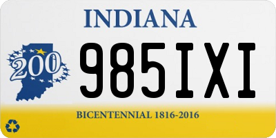 IN license plate 985IXI