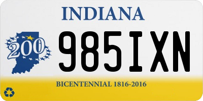 IN license plate 985IXN