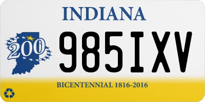 IN license plate 985IXV