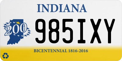 IN license plate 985IXY