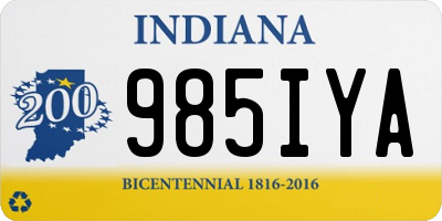 IN license plate 985IYA