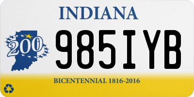 IN license plate 985IYB