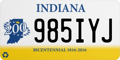 IN license plate 985IYJ