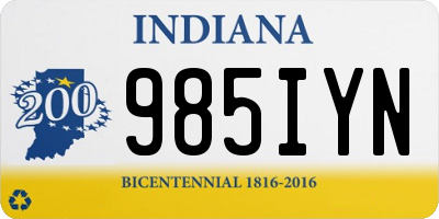 IN license plate 985IYN