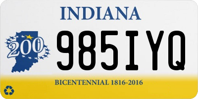 IN license plate 985IYQ